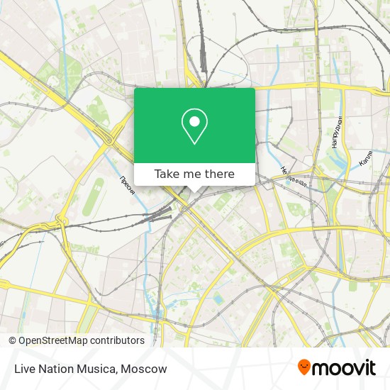 Live Nation Musica map