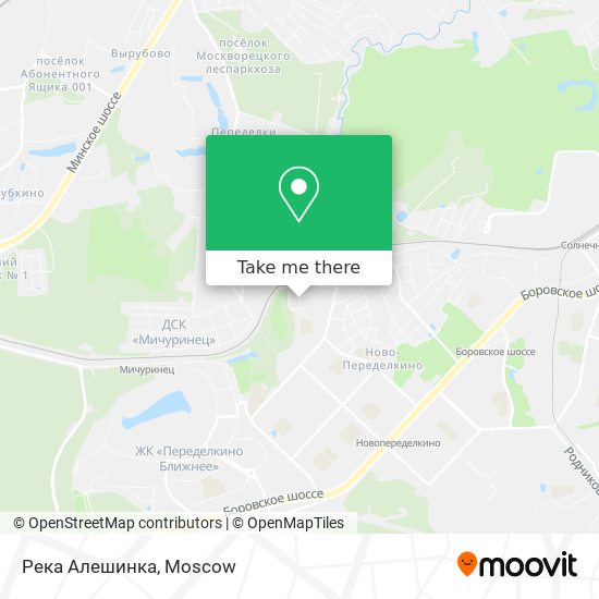 Река Алешинка map