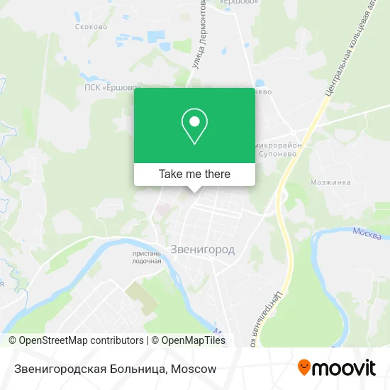 Звенигородская Больница map