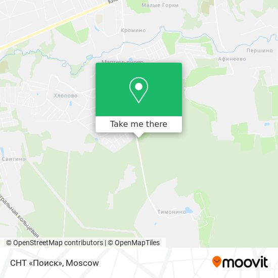 СНТ «Поиск» map