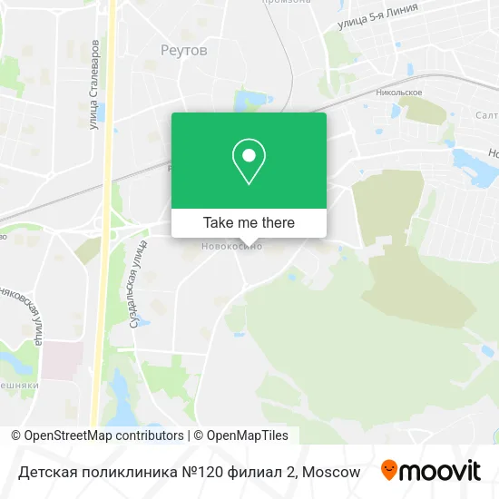 Детская поликлиника №120 филиал 2 map