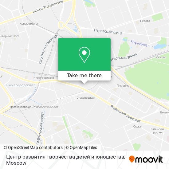 Центр развития творчества детей и юношества map