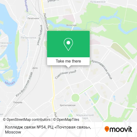 Колледж связи №54, РЦ «Почтовая связь» map