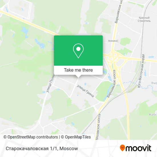 Старокачаловская 1/1 map