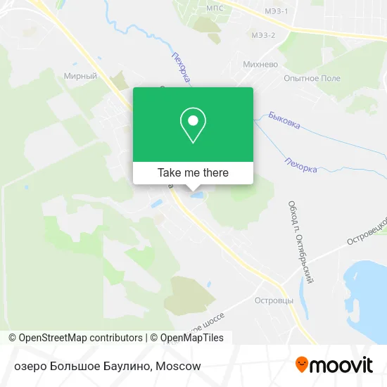 озеро Большое Баулино map