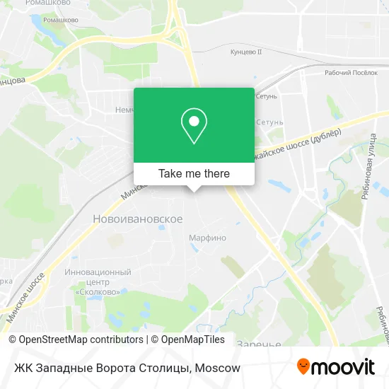 ЖК Западные Ворота Столицы map