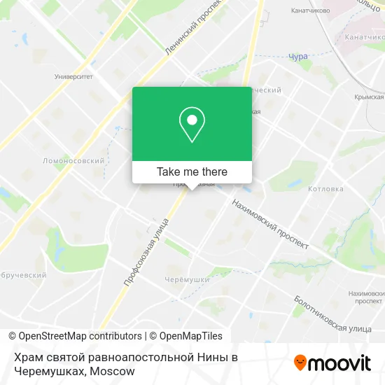 Храм святой равноапостольной Нины в Черемушках map