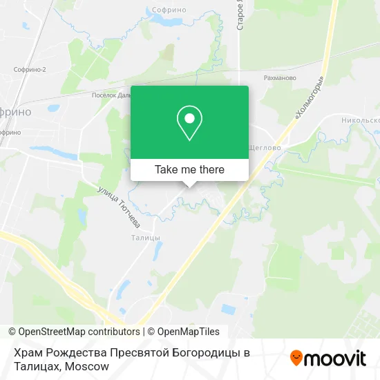Храм Рождества Пресвятой Богородицы в Талицах map