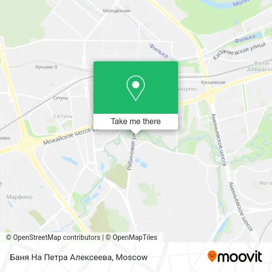 Баня На Петра Алексеева map