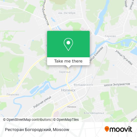 Ресторан Богородский map
