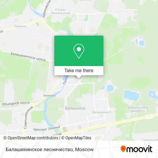 Балашихинское лесничество map