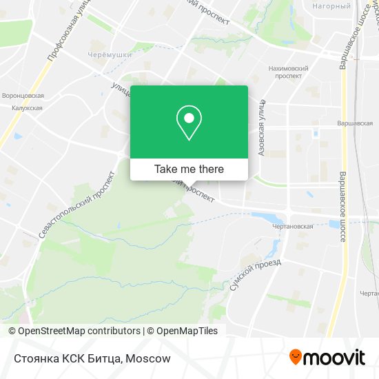 Стоянка КСК Битца map