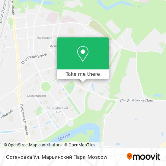 Остановка Ул. Марьинский Парк map