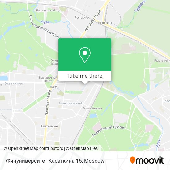 Финуниверситет Касаткина 15 map