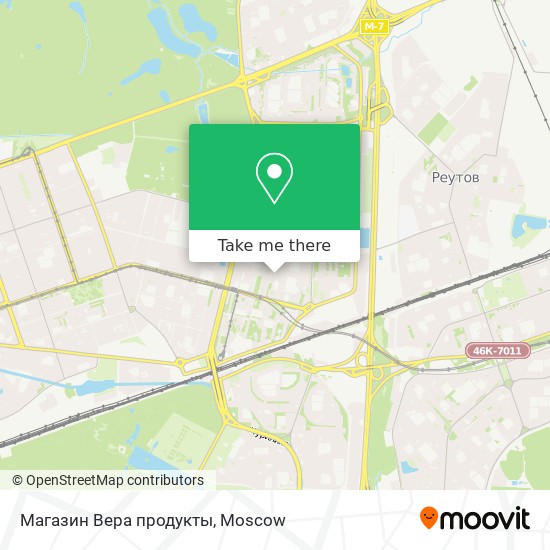 Магазин Вера продукты map