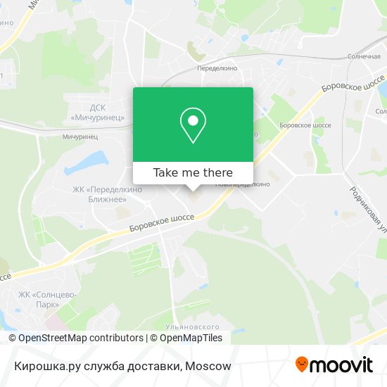 Кирошка.ру служба доставки map