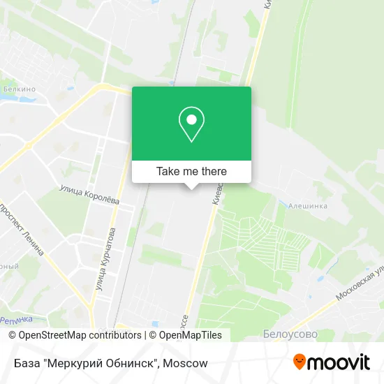 База "Меркурий Обнинск" map
