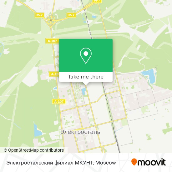 Электростальский филиал МКУНТ map