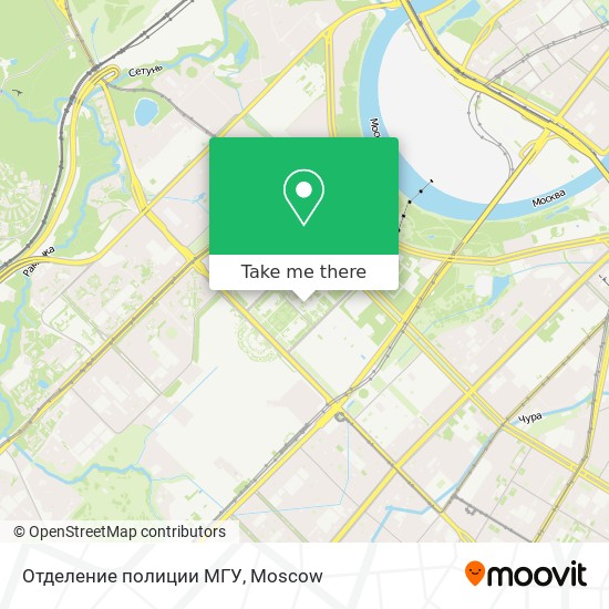 Отделение полиции МГУ map