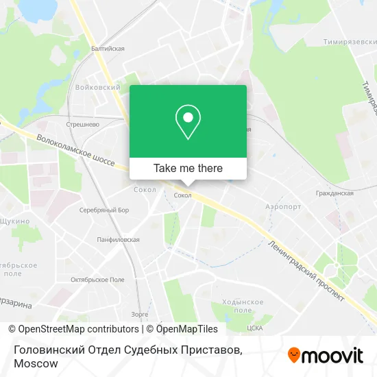 Головинский Отдел Судебных Приставов map