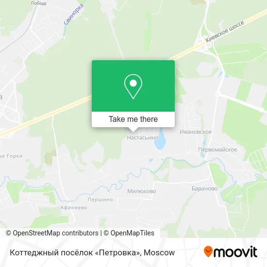 Коттеджный посёлок «Петровка» map