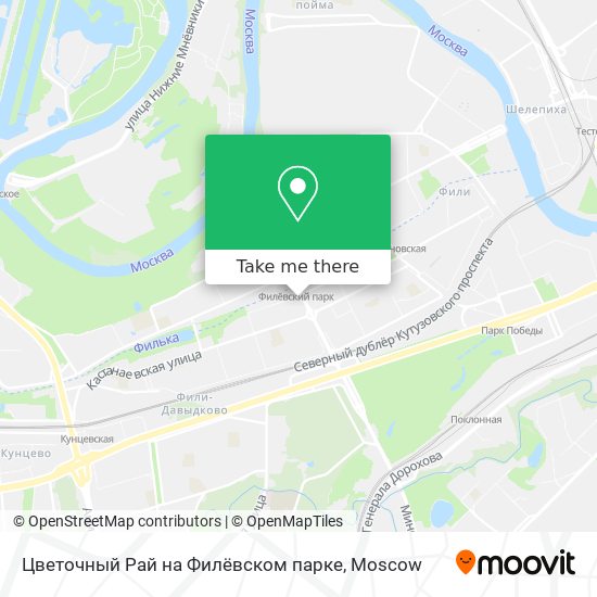 Цветочный Рай на Филёвском парке map