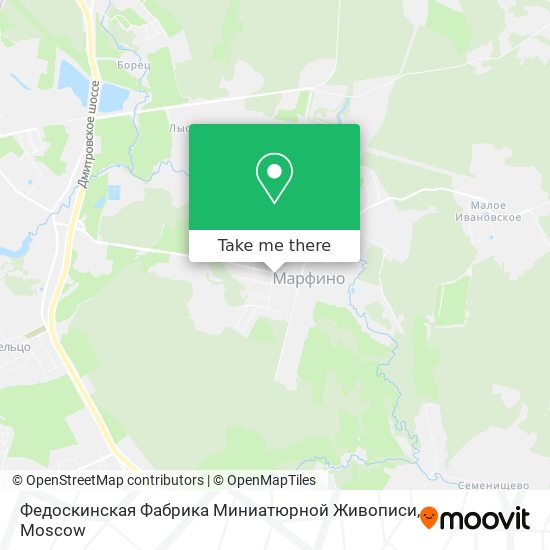 Федоскинская Фабрика Миниатюрной Живописи map