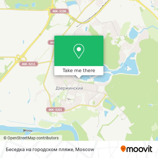 Беседка на городском пляже map