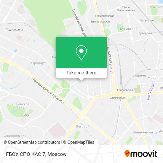 ГБОУ СПО КАС 7 map