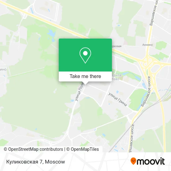 Куликовская 7 map