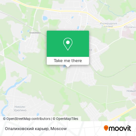 Опалиховский карьер map