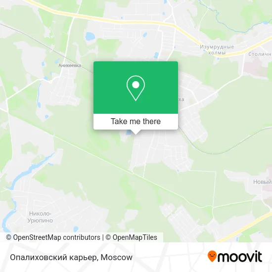 Опалиховский карьер map