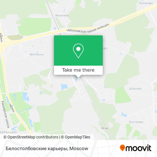 Белостолбовские карьеры map