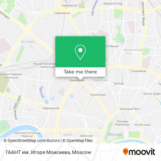 ГААНТ им. Игоря Моисеева map