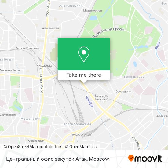 Центральный офис закупок Атак map