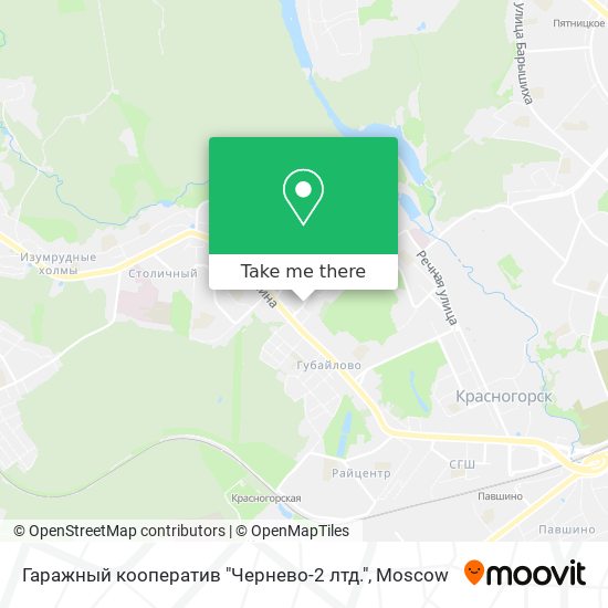 Гаражный кооператив "Чернево-2 лтд." map