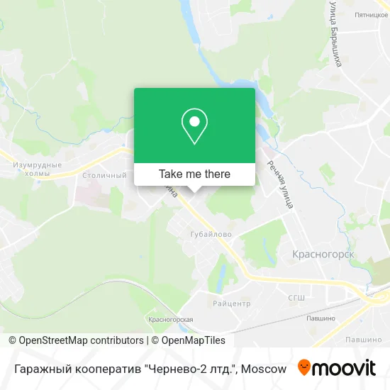 Гаражный кооператив "Чернево-2 лтд." map