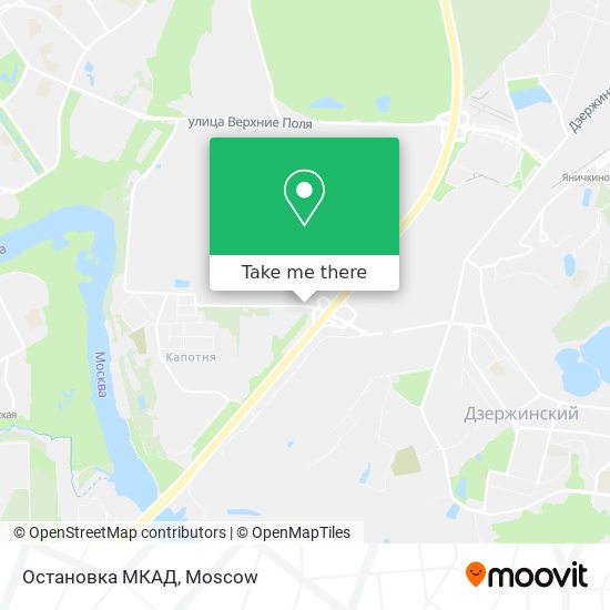 Остановка МКАД map