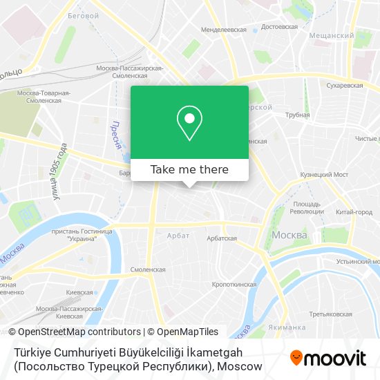 Türkiye Cumhuriyeti Büyükelciliği İkametgah (Посольство Турецкой Республики) map
