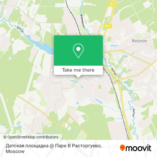 Детская площадка @ Парк В Расторгуево map