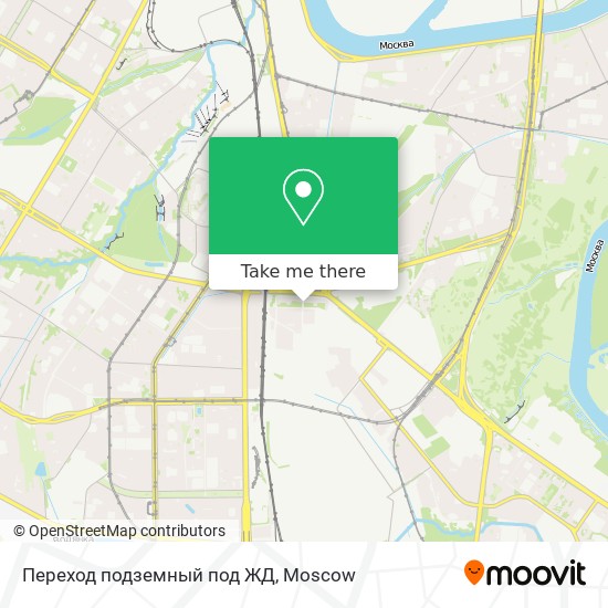 Переход подземный под ЖД map