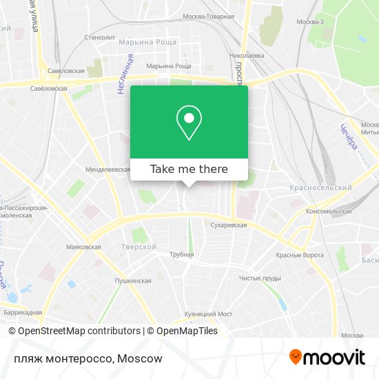 пляж монтероссо map