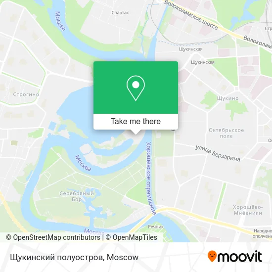 Щукинский полуостров map