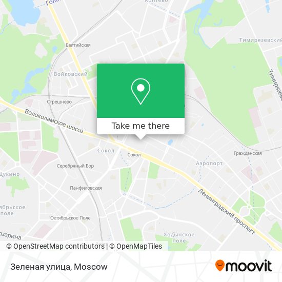 Зеленая улица map