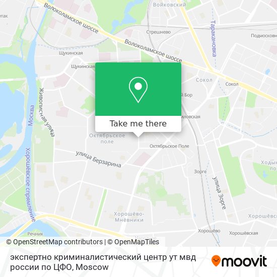 экспертно криминалистический центр ут мвд россии по ЦФО map