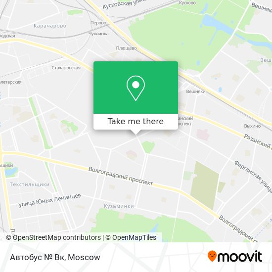 Автобус № Вк map