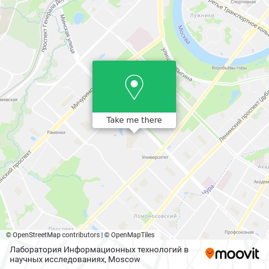 Метро раменки карта москвы показать на карте