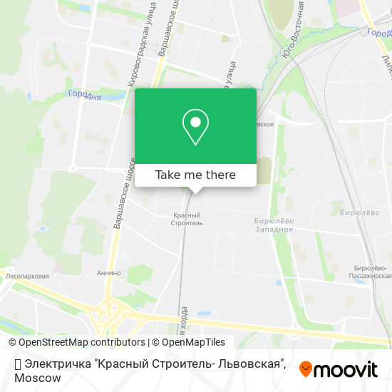 🚊 Электричка "Красный Строитель- Львовская" map