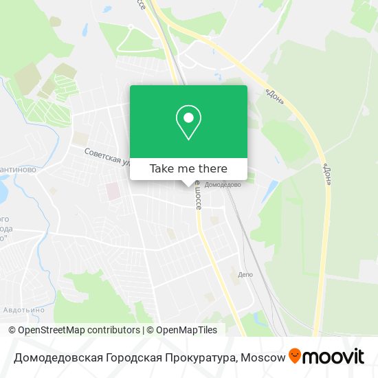 Домодедовская Городская Прокуратура map