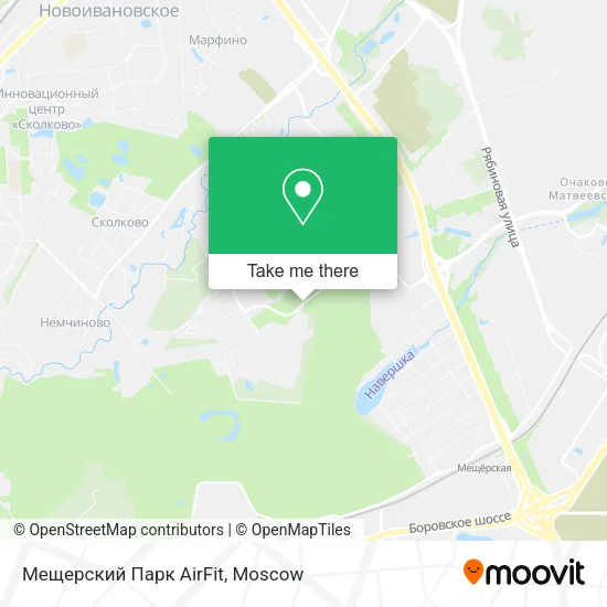 Мещерский Парк AirFit map